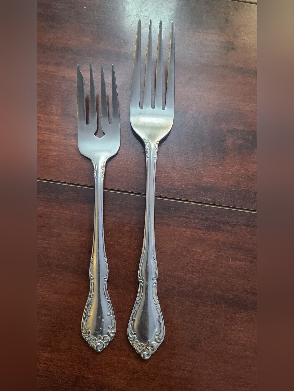 Vintage AMC Stainless DIANA Japan Fork Lot - 1 Dinner & 1 Salad Fork Replacement